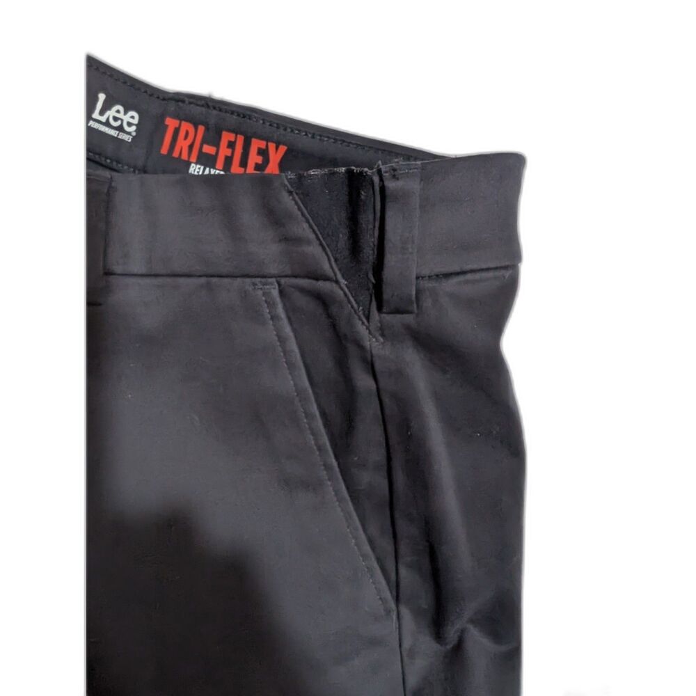 Men's Lee® Performance Series Relaxed-Fit Tri-Flex Pants Black 36/34 - Picture 7 of 7